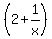 %282%2B1%2Fx%29