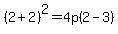 %282%2B2%29%5E2=4p%282-3%29