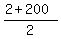 %282%2B200%29%2F2