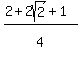 %282%2B2sqrt%282%29%2B1%29%2F4%5E%22%22