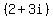 %282%2B3i%29