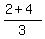 %282%2B4%29%2F3