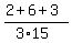 %282%2B6%2B3%29%2F%283%2A15%29