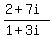 %282%2B7i%29%2F%281%2B3i%29