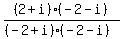 %282%2Bi%29%28-2-i%29%2F%28%28-2%2Bi%29%2A%28-2-i%29%29