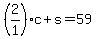 %282%2F1%29c%2Bs=59