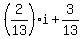 %282%2F13%29i%2B3%2F13