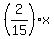 %282%2F15%29x