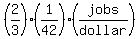 %282%2F3%29%281%2F42%29%28jobs%2Fdollar%29