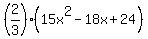 %282%2F3%29%2815x%5E2+-+18x+%2B+24%29