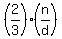 %282%2F3%29%28n%2Fd%29