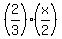 %282%2F3%29%28x%2F2%29