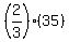%282%2F3%29%2A%2835%29