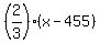 %282%2F3%29%2A%28x-455%29