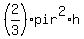 %282%2F3%29%2A+pi+r%5E2%2Ah