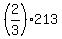 %282%2F3%29%2A213