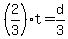 %282%2F3%29%2At+=+d%2F3