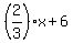 %282%2F3%29%2Ax%2B6