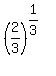 %282%2F3%29%5E%281%2F3%29