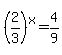 %282%2F3%29%5Ex=4%2F9