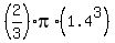 %282%2F3%29+%2Api%2A%281.4%5E3%29