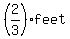 %282%2F3%29+feet