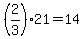 %282%2F3%2921=14
