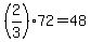 %282%2F3%2972=48
