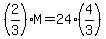 %282%2F3%29M=24%284%2F3%29