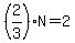 %282%2F3%29N=2