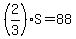 %282%2F3%29S=88