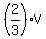 %282%2F3%29V