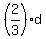 %282%2F3%29d