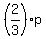 %282%2F3%29p