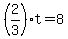 %282%2F3%29t=8