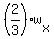 %282%2F3%29w%5Bx%5D