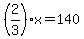 %282%2F3%29x=140