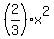 %282%2F3%29x%5E2