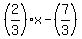 %282%2F3%29x+-+%287%2F3%29