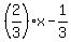 %282%2F3%29x-1%2F3