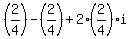 %282%2F4%29-%282%2F4%29%2B2%282%2F4%29i