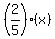 %282%2F5%29%28x%29