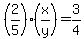%282%2F5%29%28x%2Fy%29=3%2F4