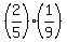 %282%2F5%29%2A%281%2F9%29
