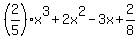 %282%2F5%29x%5E3%2B2x%5E2-3x%2B2%2F8%29