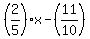 %282%2F5%29x+-+%2811%2F10%29