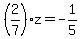 %282%2F7%29z=-1%2F5