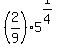 %282%2F9%29%2A5%5E%281%2F4%29