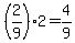%282%2F9%292=4%2F9