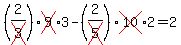 %282%2Fcross%283%29%29cross%289%293-%282%2Fcross%285%29%29cross%2810%292=2